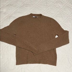 Re/Done sz S Womens chocolate Crewneck Sweater GUC